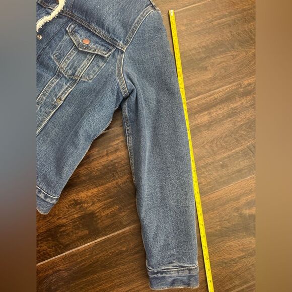 Levi’s Signature Trucker Sherpa lined denim jacket SZ L - Picture 11 of 16